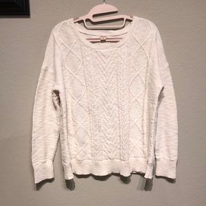 Cream knit sweater